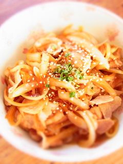 ゴマたっぷり 豚の生姜焼き丼-レシピのメイン写真