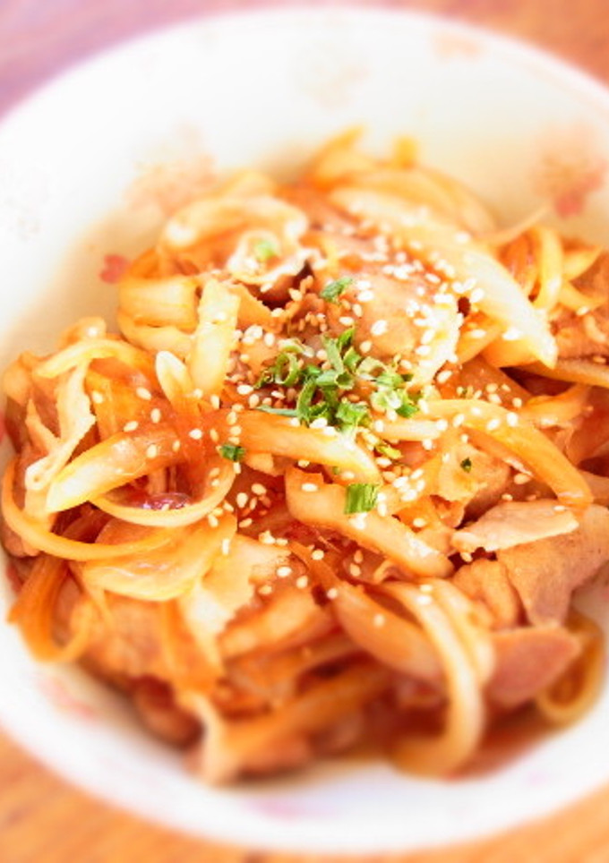 ゴマたっぷり　豚の生姜焼き丼-レシピのメイン写真