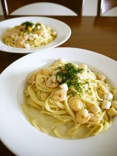 海老と貝柱のクリームソースパスタ♪-レシピのメイン写真