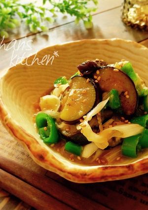 ✿ナスとピーマンの甘味噌ショウガ炒め✿-レシピのメイン写真