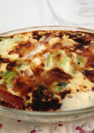 スパムと青梗菜のキッシュ-レシピのメイン写真