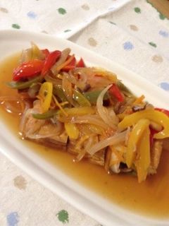 厚揚げの野菜たっぷり甘酢あんかけ*-レシピのメイン写真
