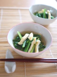 【作り置き】小松菜と油揚げの煮浸し-レシピのメイン写真
