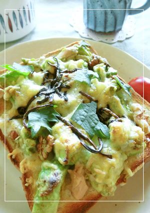 アボカド×ツナ×胡桃の塩昆布和トースト-レシピのメイン写真