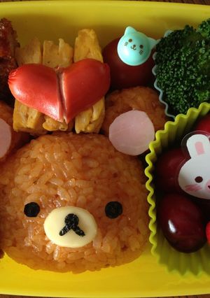 リラックマ簡単キャラ弁-レシピのメイン写真