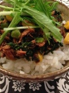 簡単!大根の葉っぱDEツナ丼〜♪-レシピのメイン写真