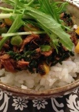 簡単！大根の葉っぱDEツナ丼〜♪-レシピのメイン写真