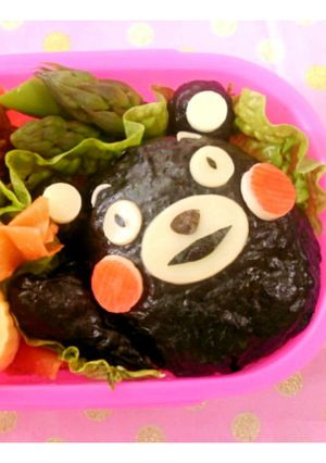 キャラ弁☆ひょっこりくまモン-レシピのメイン写真
