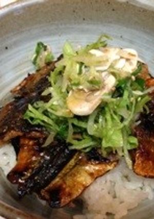 さんまの蒲焼丼-レシピのメイン写真