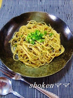 混ぜるだけ~海苔の佃煮としらすのパスタ♪-レシピのメイン写真