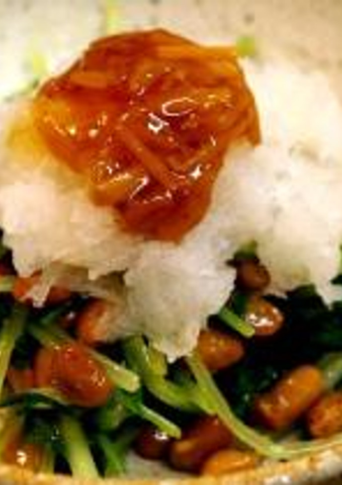 ★さっぱり！水菜のおろし納豆和え★-レシピのメイン写真