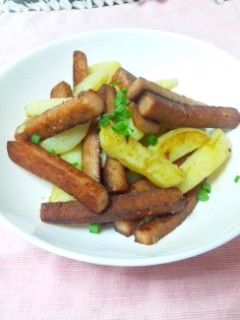 スパムと新じゃがのバターしょうゆ炒め-レシピのメイン写真