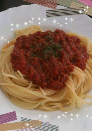 10分で完成♪手作り風簡単ミートソース♪-レシピのメイン写真