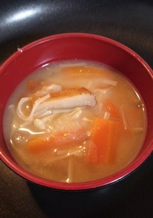 さつま揚げの味噌汁-レシピのメイン写真