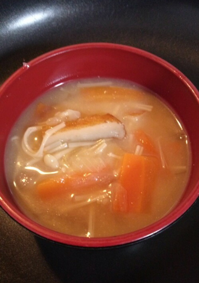 さつま揚げの味噌汁-レシピのメイン写真