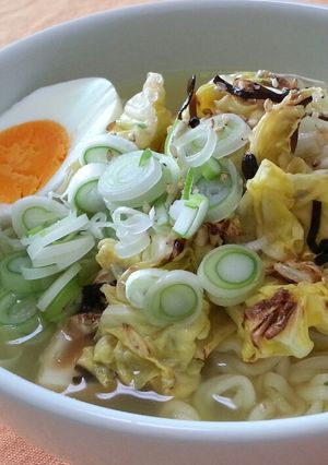 レモン香る☆昆布キャベツ塩らーめん-レシピのメイン写真