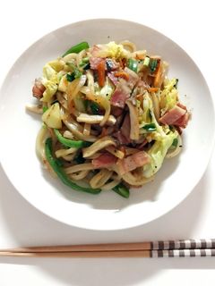 野菜たっぷり焼うどん-レシピのメイン写真