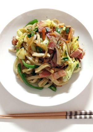 野菜たっぷり焼うどん-レシピのメイン写真