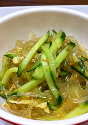 春雨サラダにすし酢de中華ドレッシング-レシピのメイン写真