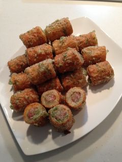 スパムとちくわの磯辺揚げ-レシピのメイン写真