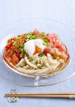 トマトとキムチうどん-レシピのメイン写真