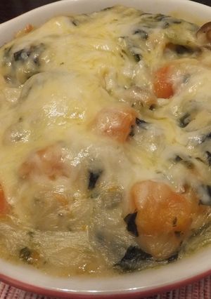 余ったシチューとカボチャで重ね焼き-レシピのメイン写真
