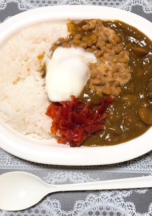飽きたらこれ！意外とウマ納豆カレー♡-レシピのメイン写真