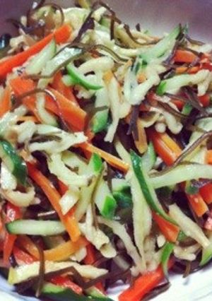 生姜で美味しい☆切干大根と昆布のサラダ-レシピのメイン写真
