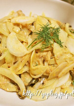 ディル香る♪新玉ねぎのカレー風味サラダ-レシピのメイン写真