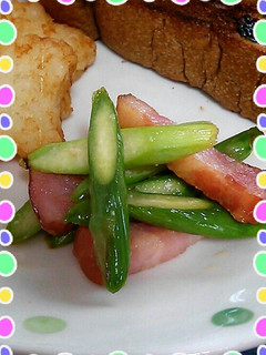 簡単☆アスパラとベーコンの塩麹バター炒め-レシピのメイン写真