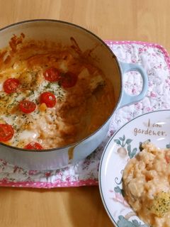 お鍋一つ 残りご飯でシーフードドリア-レシピのメイン写真