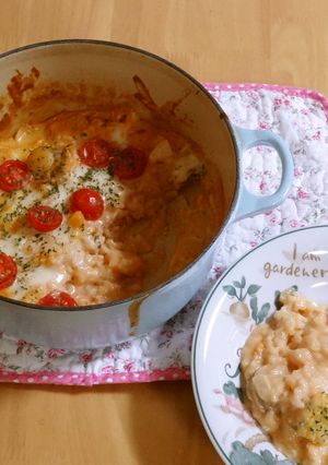 お鍋一つ　残りご飯でシーフードドリア-レシピのメイン写真