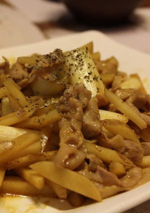 豚肉とじゃがいもの甘辛カレー炒め-レシピのメイン写真