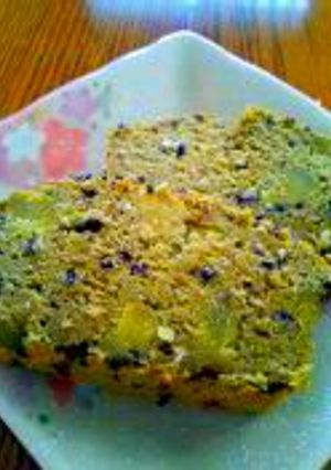 ほっこりした甘さ♪白あんとお芋の和風抹茶パウンドケーキ！ダイエット仕立て★-レシピのメイン写真