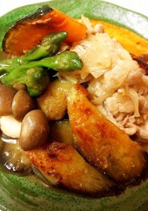 野菜たっぷり☆豚肉の煮びたし♪-レシピのメイン写真