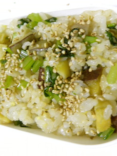 カブの葉とさつま芋の混ぜご飯♡-レシピのメイン写真