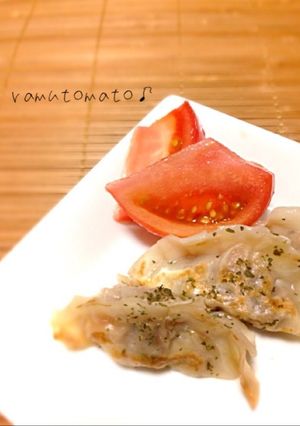 夏にぴったり♡さっぱりトマト餃子♪-レシピのメイン写真
