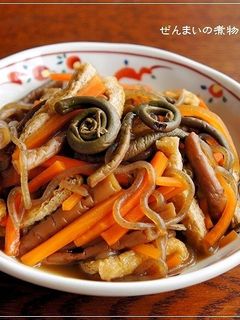 我が家の常備菜③ ぜんまいの煮物-レシピのメイン写真