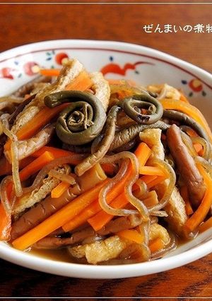 我が家の常備菜③ ぜんまいの煮物-レシピのメイン写真
