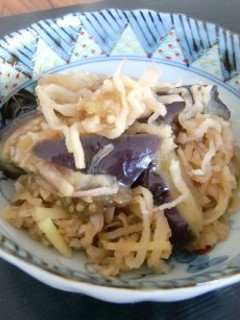 簡単すぎるナスと切干大根の麺つゆ蒸し煮-レシピのメイン写真