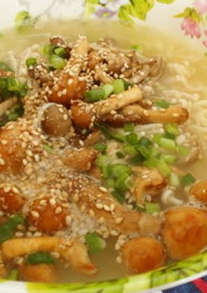 話題の塩キノコで簡単W塩ラーメン♪-レシピのメイン写真
