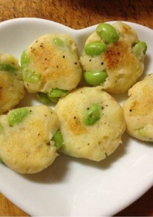 明太風味？ジャガイモと枝豆の団子？-レシピのメイン写真
