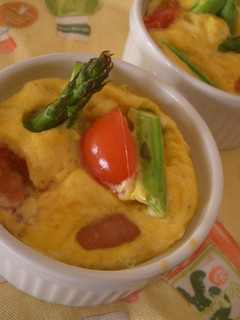 ココット皿で作る卵焼き-レシピのメイン写真