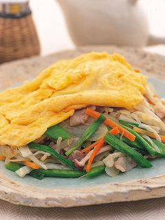 野菜炒めふんわり玉子のせ-レシピのメイン写真