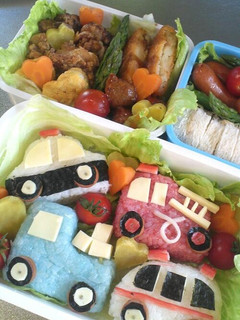 遠足☆トミカの働く車☆キャラ弁☆-レシピのメイン写真