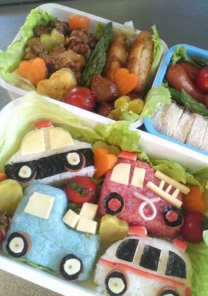 遠足☆トミカの働く車☆キャラ弁☆-レシピのメイン写真