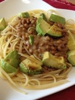 納豆とアボカドの和風パスタ*-レシピのメイン写真