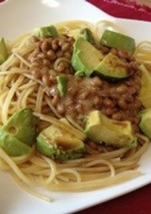 納豆とアボカドの和風パスタ*-レシピのメイン写真