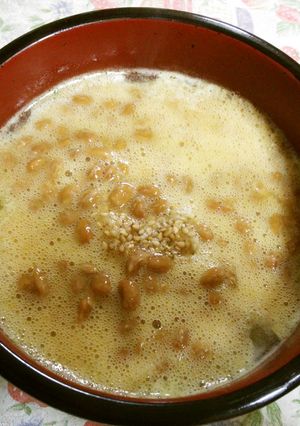 納豆と生たまご入りスタミナ塩らーめん-レシピのメイン写真