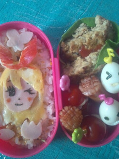 キャラ弁 アイカツ いちご-レシピのメイン写真